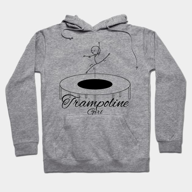 Trampoline girl Hoodie by afmr.2007@gmail.com